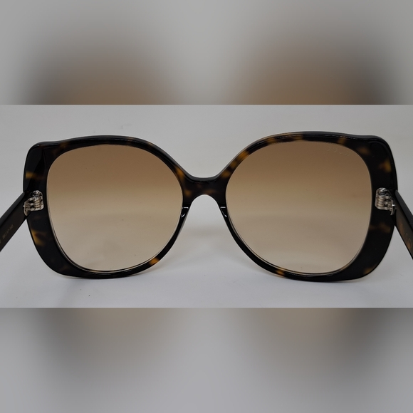 Gucci Nero Sunglasses Oversized Square Frame Havana Brown GG0472SA 002 56-17-145 - Picture 10 of 16